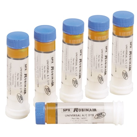 Robinair 6PK 14 OZ DYE CARTRIDGE ROB16357